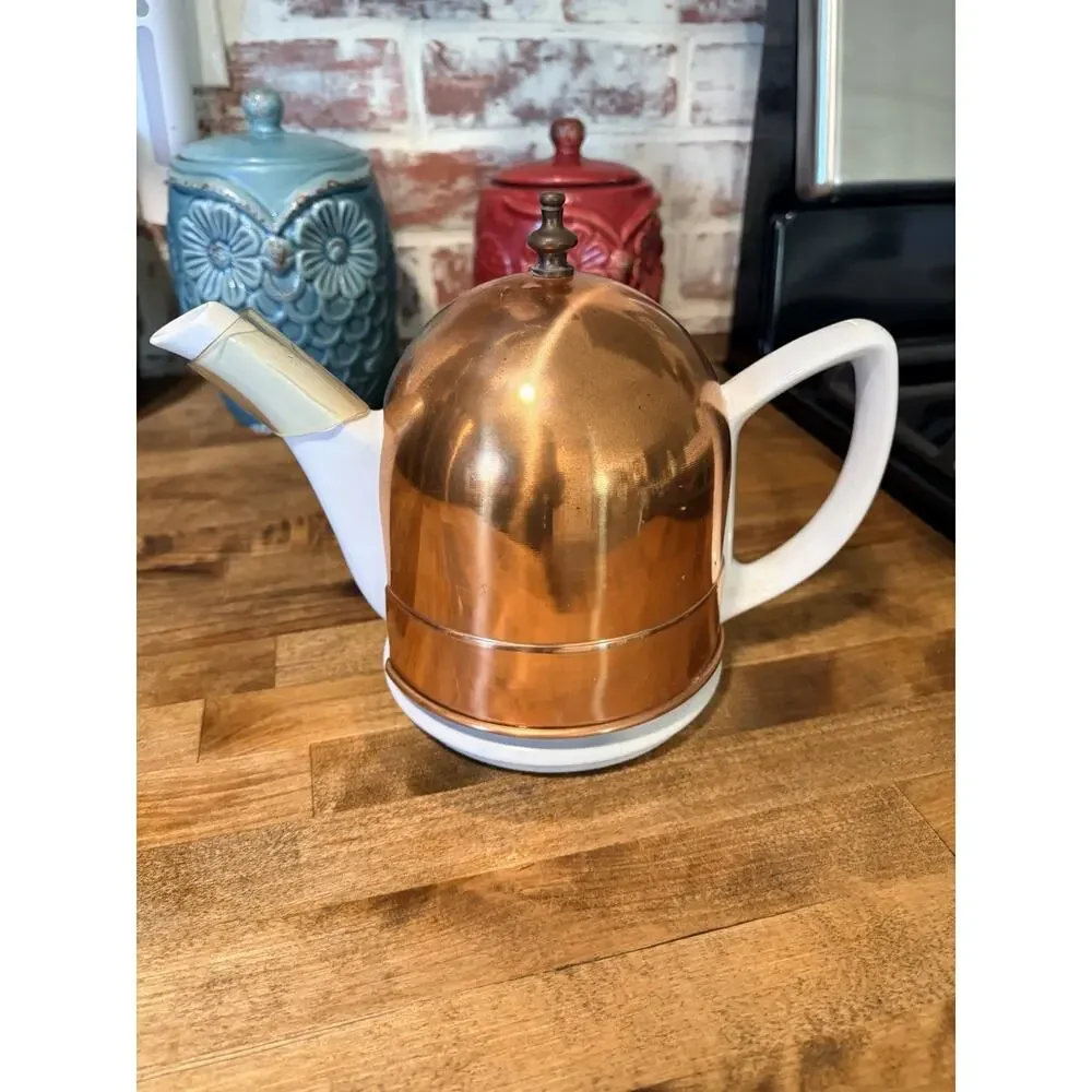 Copper Tea Cozy. Dome Cover with Knob. Teapot Cover
